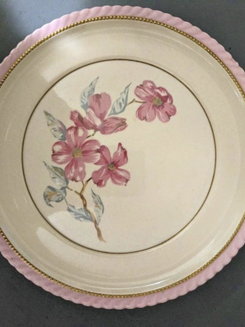 Monterey Floral Pink & Cream Dinner Plate